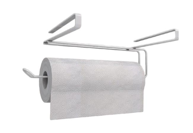 מעמד מתכת לנייר מגבת מתחת למדף / על דלת ארון