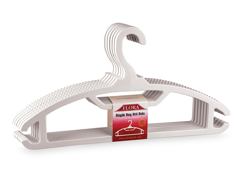 סט 6 קולבים לבגדים  40 ס"מ דגם F168