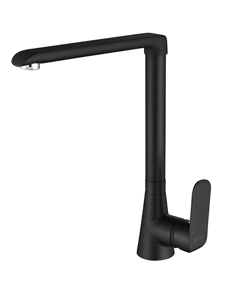 ברז קשת גבוה עם פיה מסתובבת דגם 8804 שחור מט