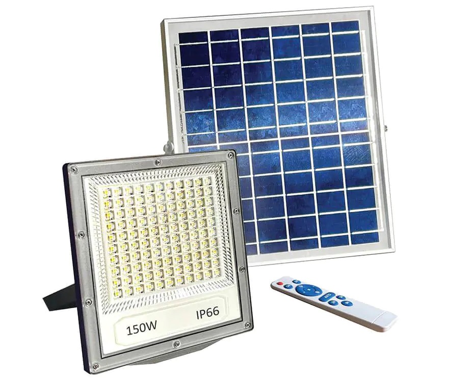 תאורת הצפה סולארית + שלט דגם 150W SOL