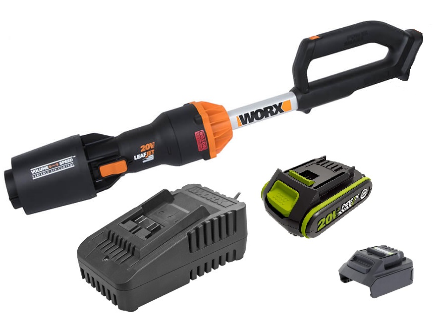 קיט מפוח קומפקטי נטען 20V מנוע ללא פחמים דגם WG543E