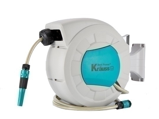 צינור השקייה בגלגלת של המותג קראוס צינור השקייה בגלגלת של המותג קראוס