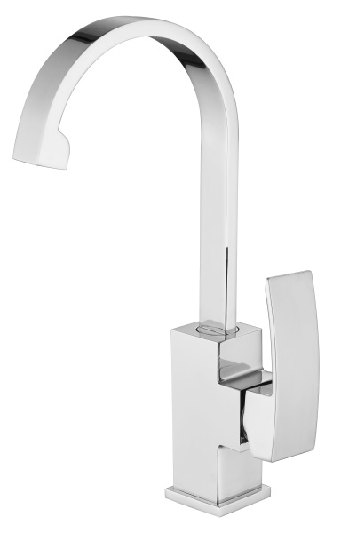 ברז פרח קשת  מרובע בינוני דגם 8014S ניקל