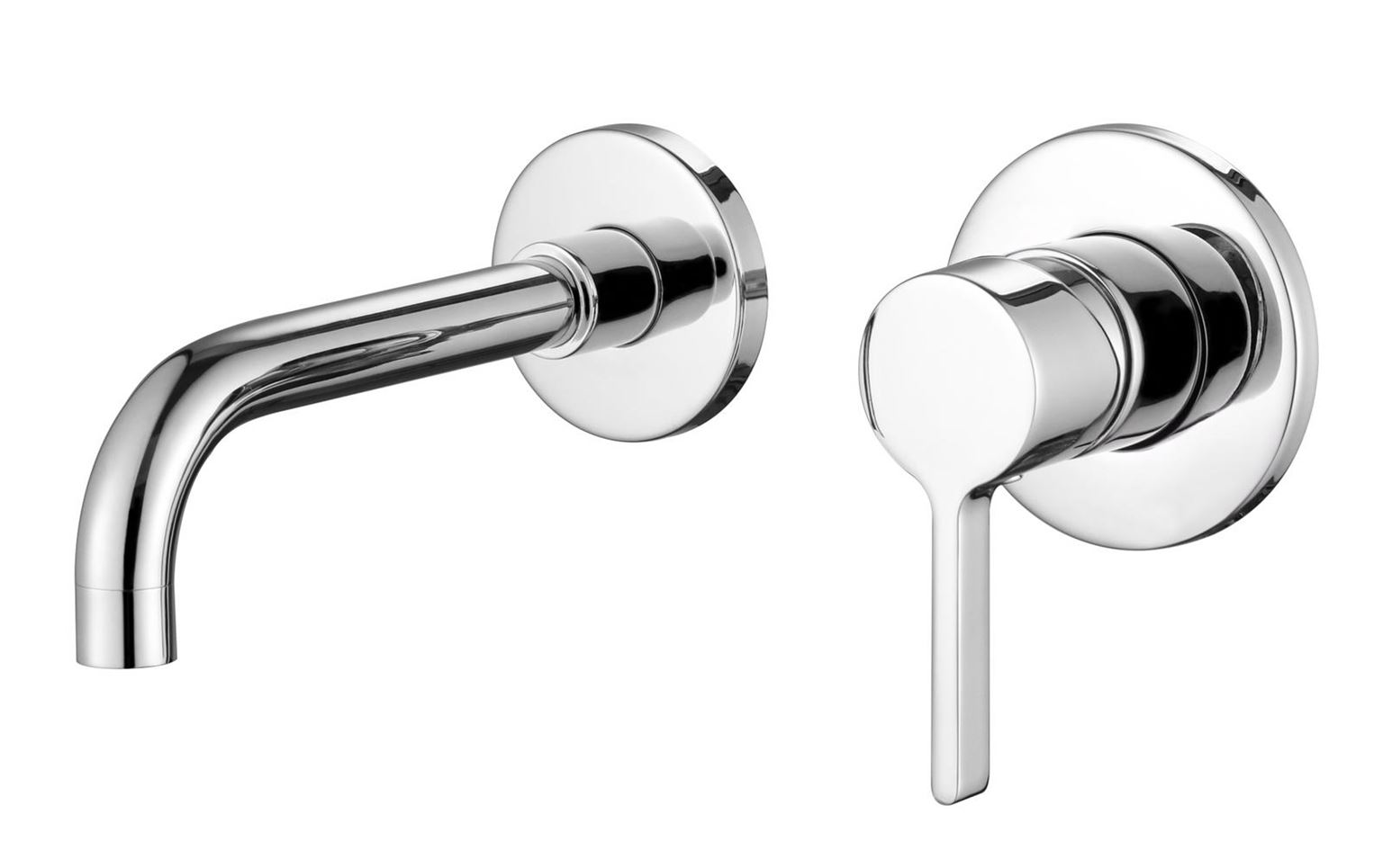 ברז ופיה מהקיר דגם 8358 ניקל 