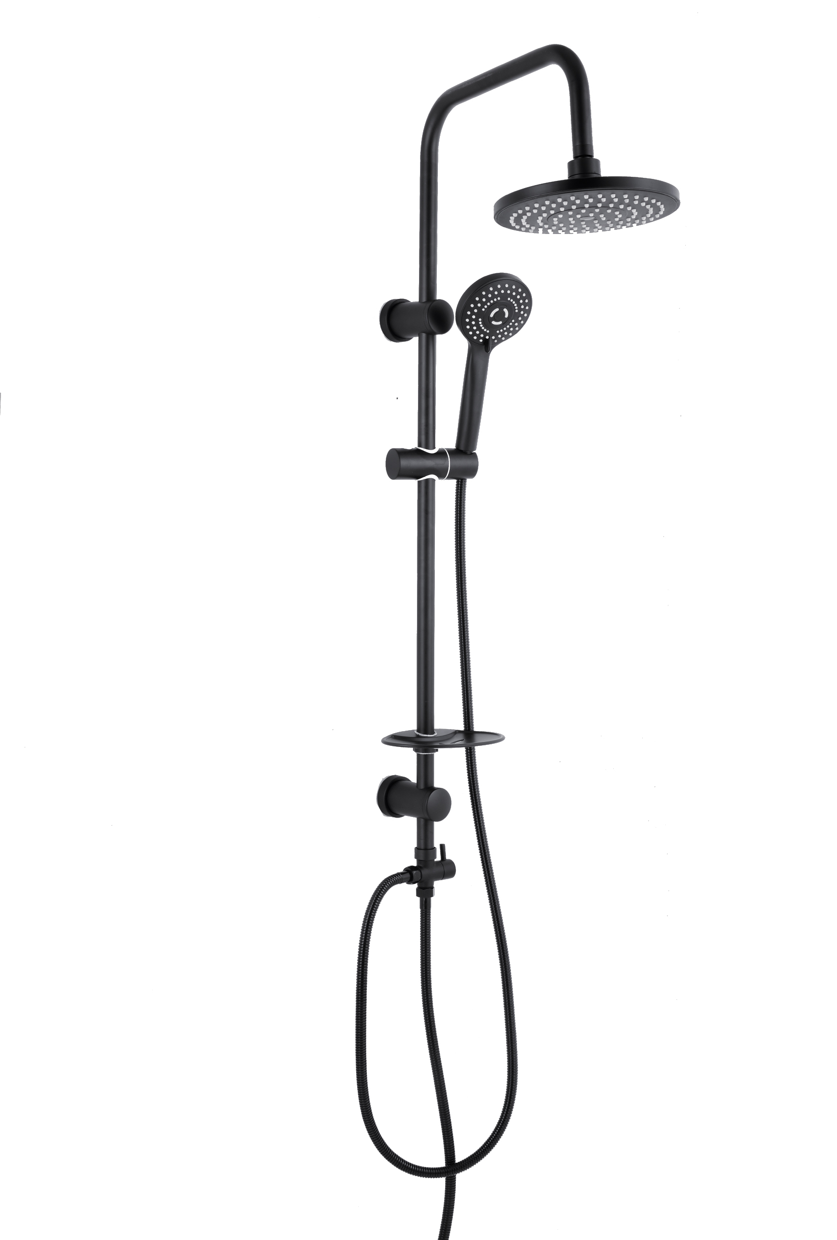 מערכת משולבת למקלחת בצבע שחור מט סופר מקסימו