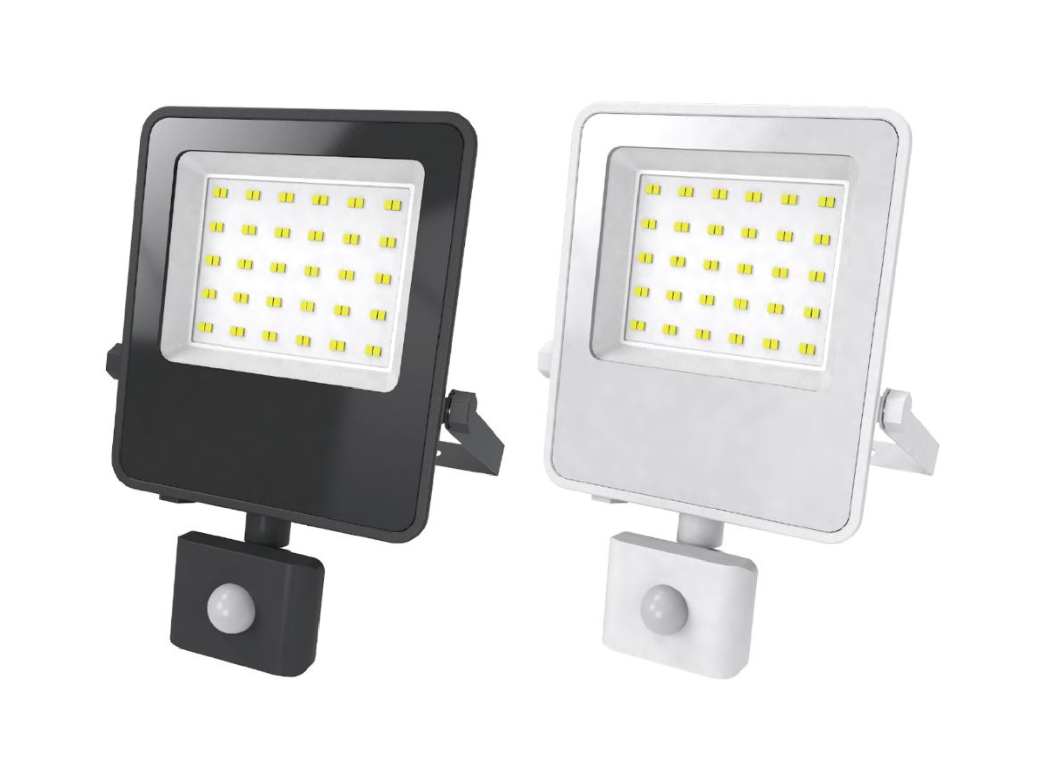 פנס הצפה 50W + חיישן גוף שחור/לבן DL/WW דגם VIVA