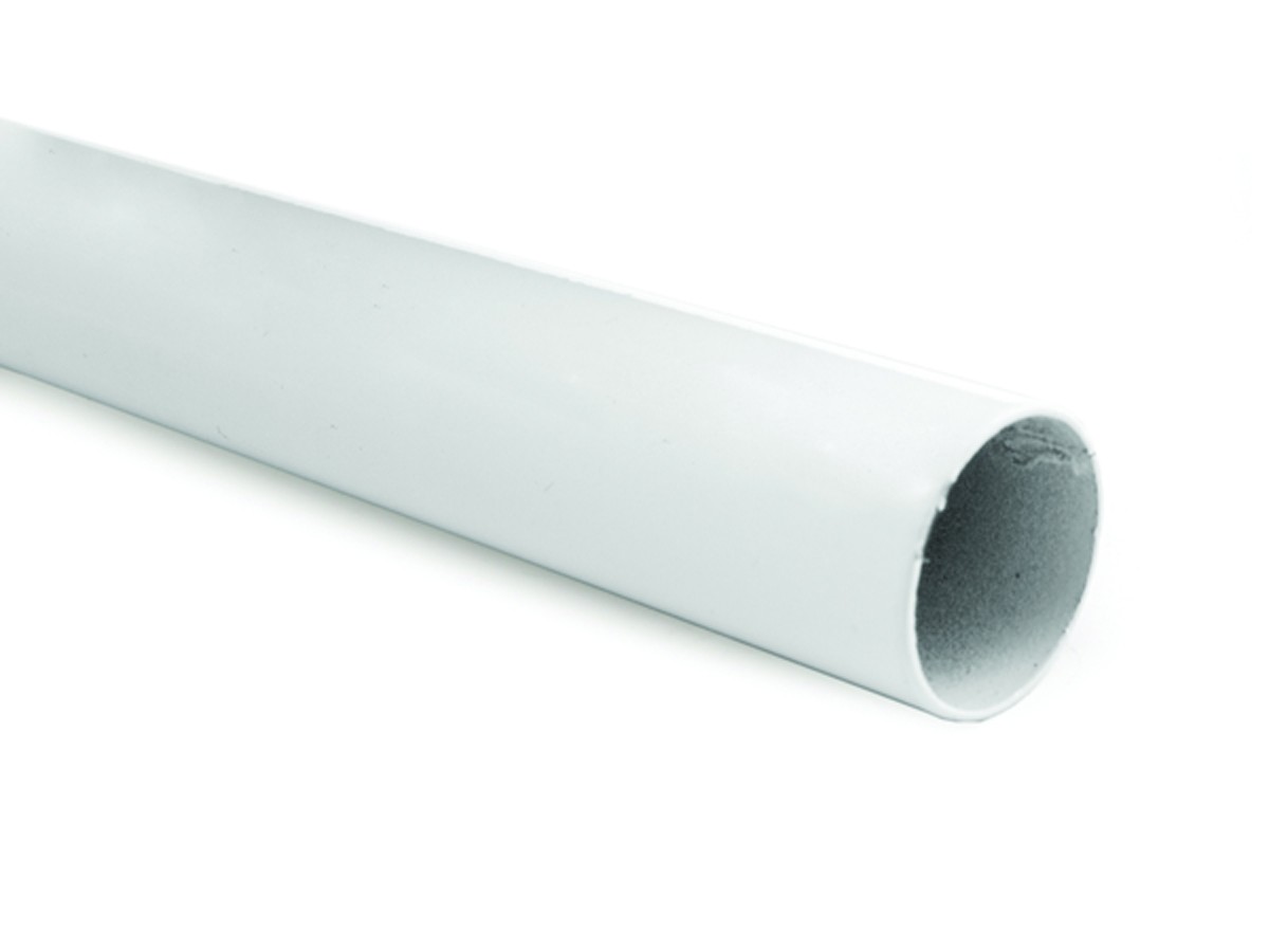 מוט / צינור תליה 25 מ"מ לבן